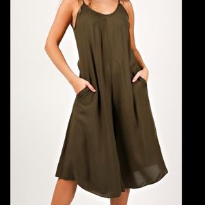 Olive green jumpsuit